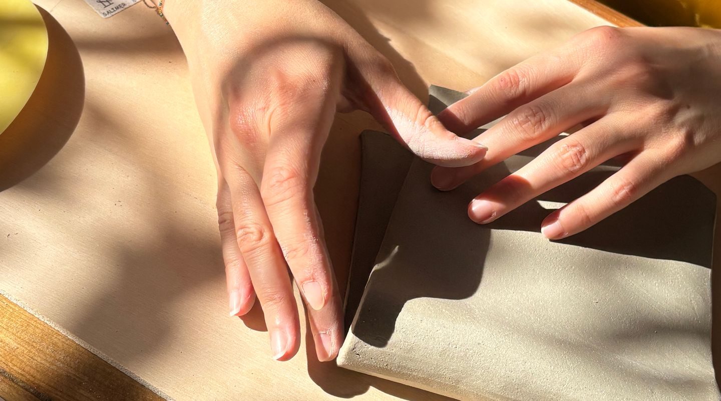 Interior of La Mesa studio, ceramics workshop in Barceloneta, Barcelona